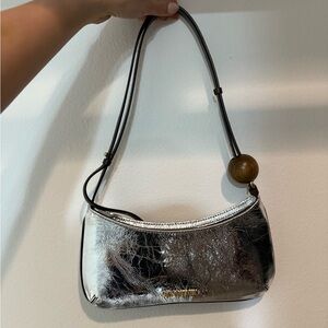 Jacquemus Metallic Silver Shoulder Bag